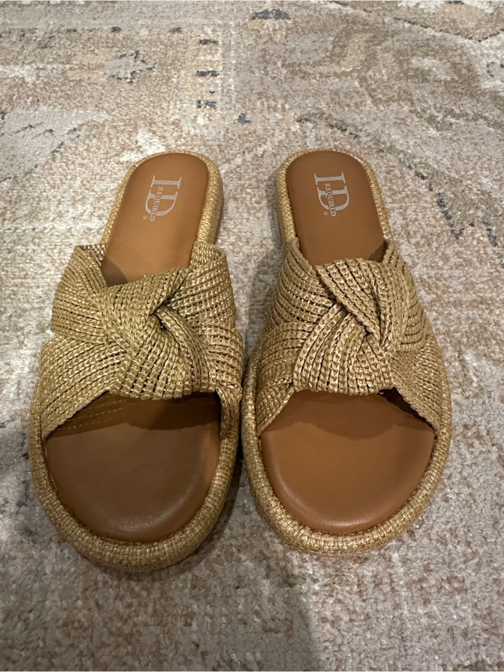 Braided Sandals- size 8